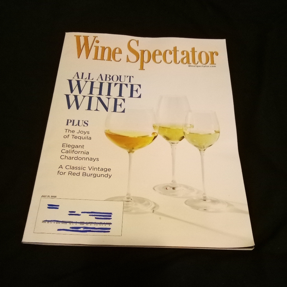 Wine Spectator Magazine All About White Wine July 31 2025